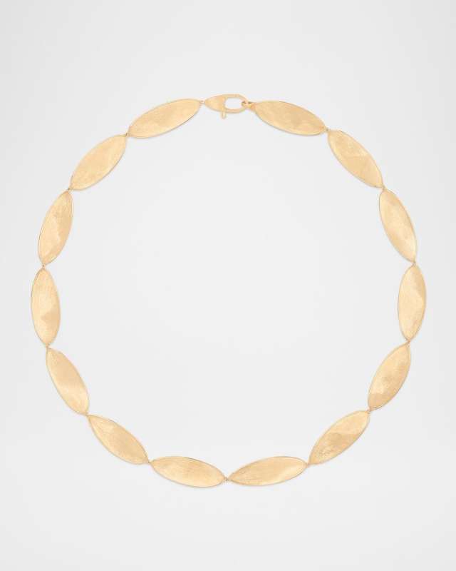 18K Yellow Gold Lunaria Twist Collar Necklace